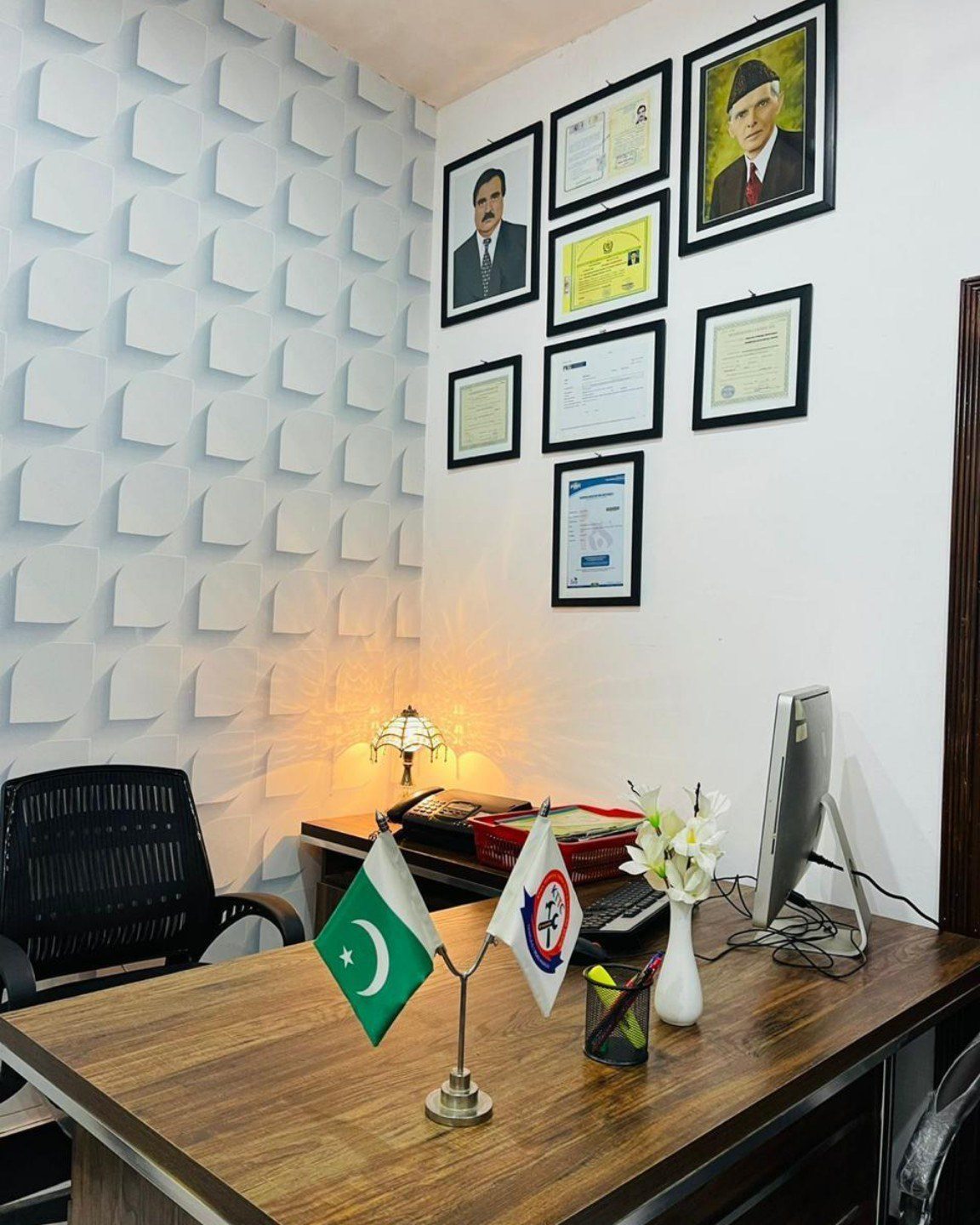 Office workspace at the registered premises